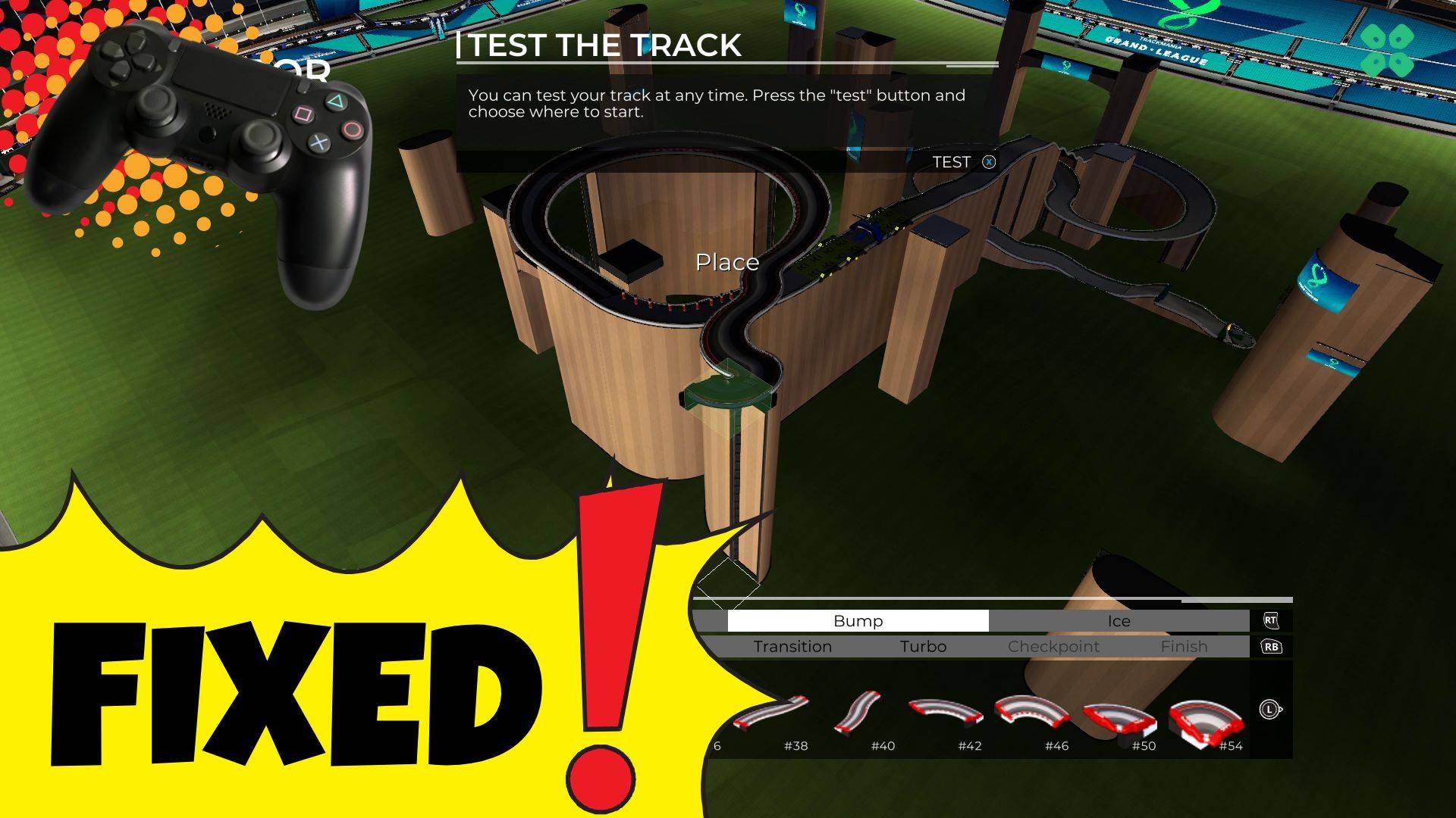 Artwork of Trackmania and its fix of lagging by TCG