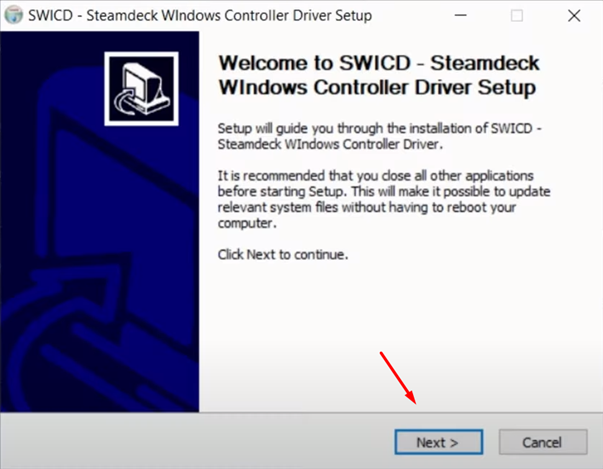 Installing SWICD for Steam Deck Windows