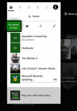 Accessing My Games on Xbox One