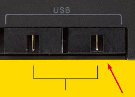 Inserting USB cable in Corsair Commander