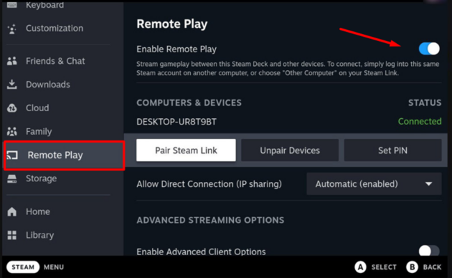 How to Setup Steam Link on Steam Deck for PC – TCG