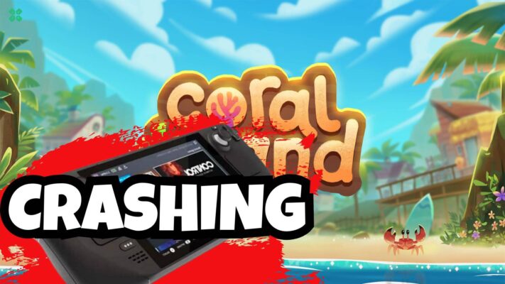Artwork of Coral Island and its fix of crashing by TCG