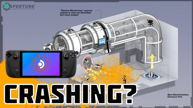 Artwork of Portal 2 and its fix of crashing by TCG