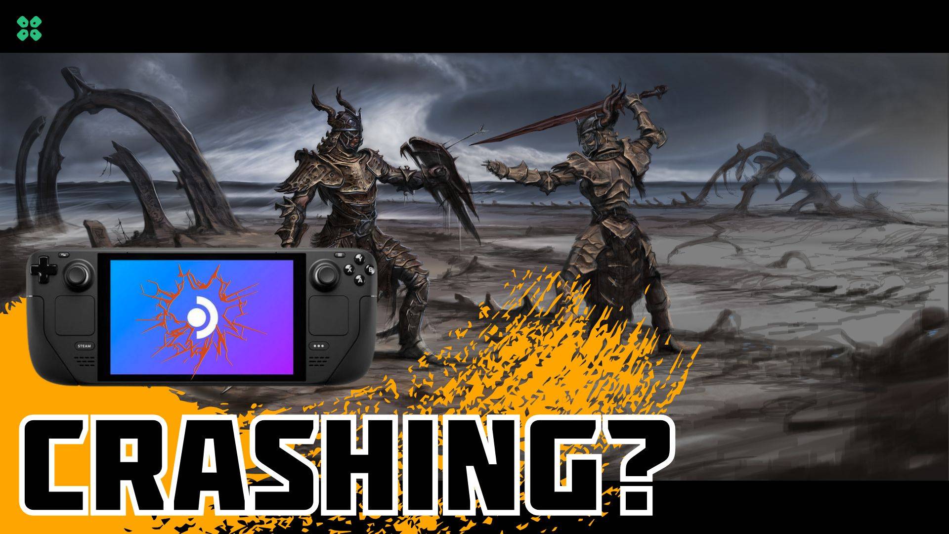 Artwork of The Elder Scrolls V Skyrim and its fix of crashing by TCG