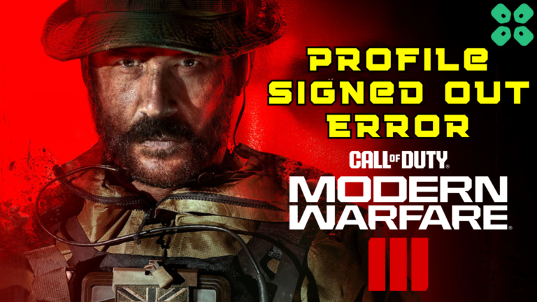 How to Fix Call of Duty MW3 Your Profile was Signed Out Error