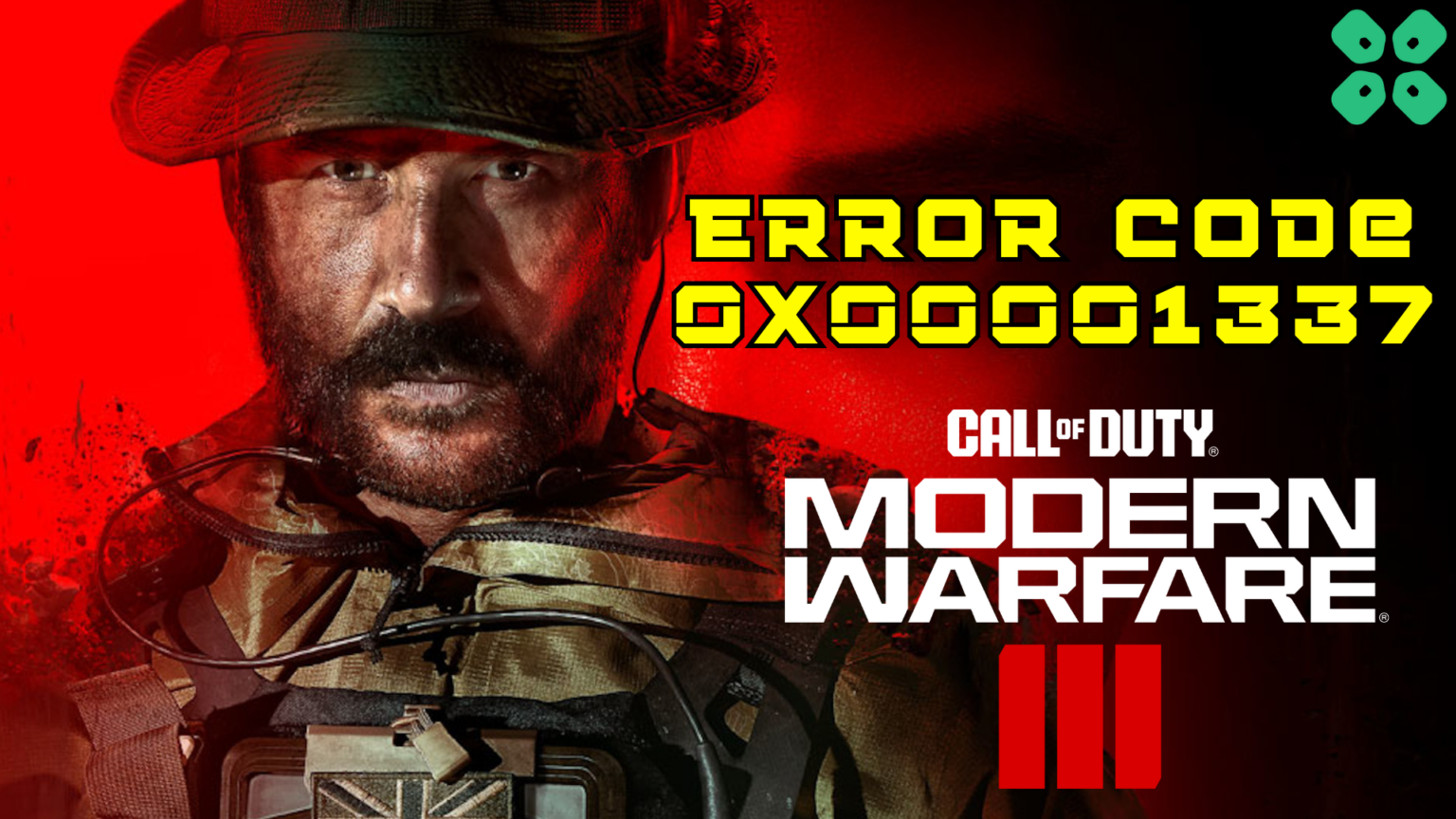 call of duty error code 0x00001337