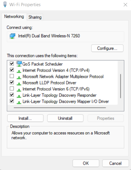 IPV4 Properties Windows 11