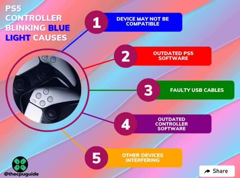 PS5 Controller Flashing Blue Light? Here are 6 Quick Fixes