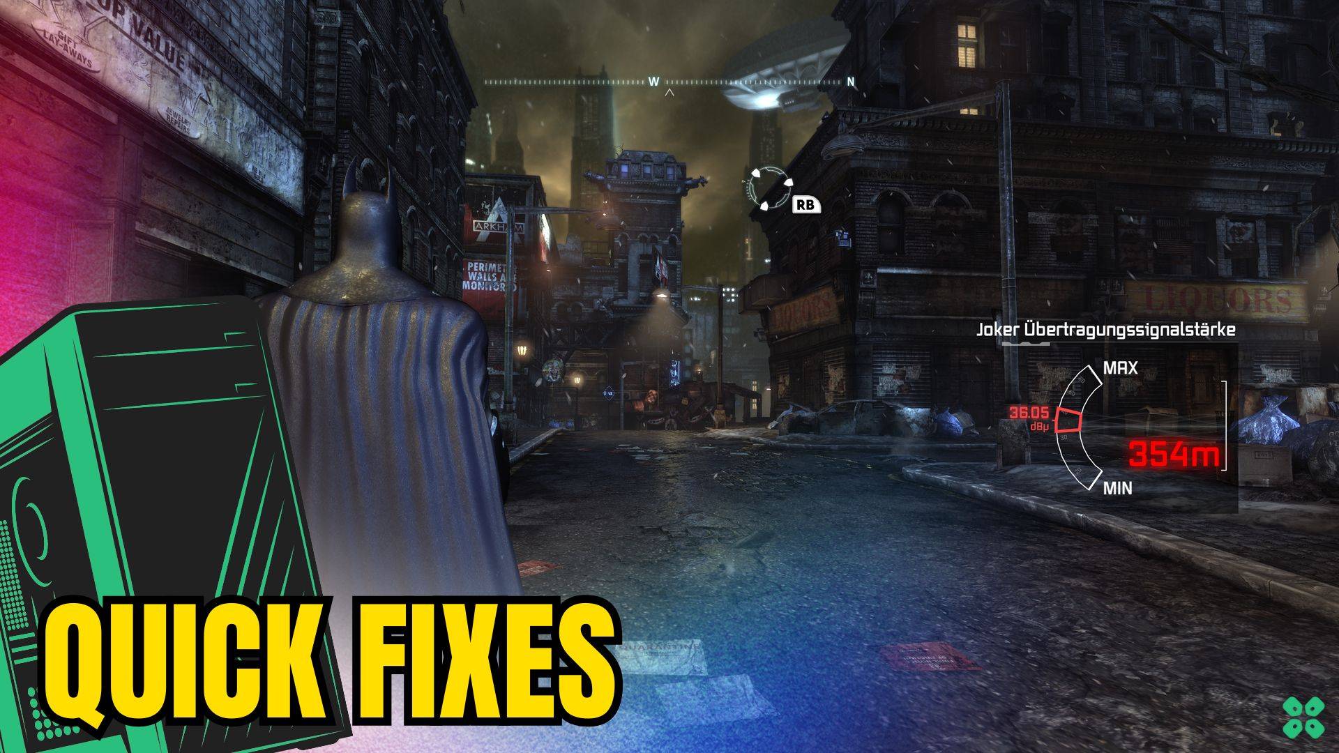 Artwork of Batman Arkham City and its fix of crashing by TCG