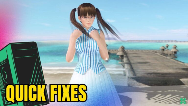Artwork of Dead or Alive Xtreme Venus Vacation and its fix of crashing by TCG