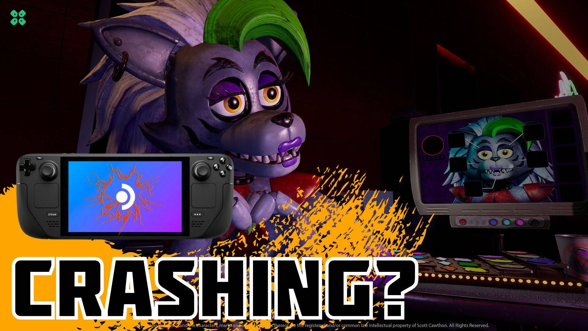 Artwork of Five Nights at Freddy's Help Wanted 2 and its fix of crashing by TCG