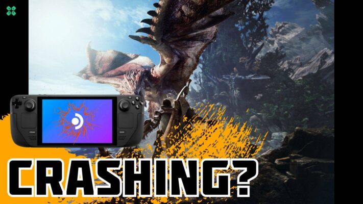 Artwork of Monster Hunter World and its fix of crashing by TCG