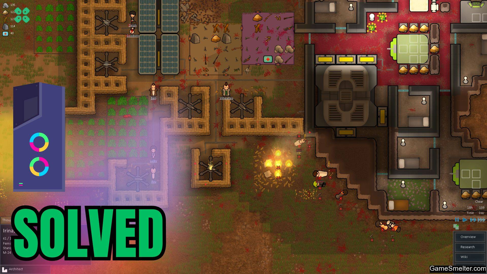 Artwork of RimWorld and its fix of crashing by TCG