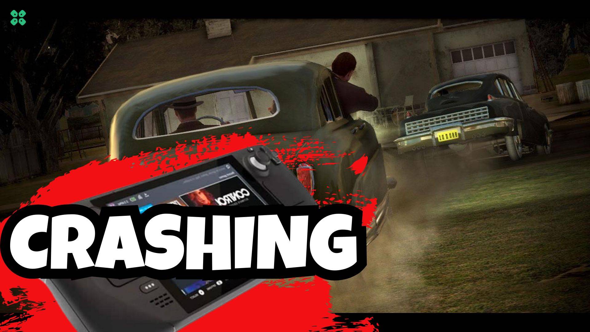 Artwork of L.A. Noire and its fix of crashing by TCG