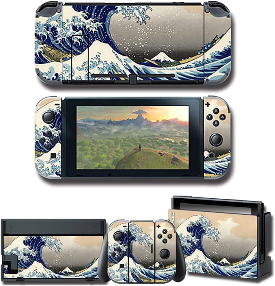 Kanagawa Katsushika Hokusai Protector Wrap for Nintendo Switch