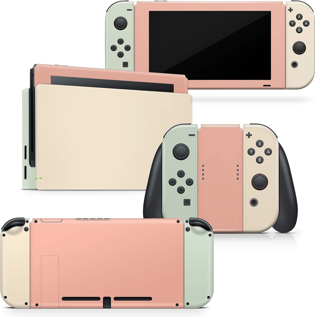 Pastel Classic Colorwave Sticker Skin for Nintendo Switch