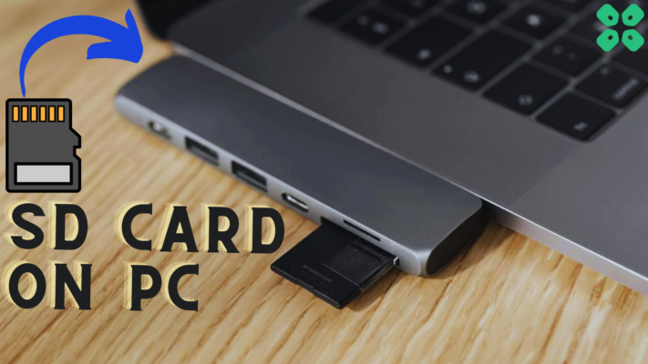 How to insert an SD card on a PC