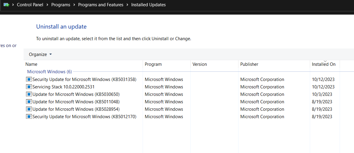 Windows 11 Updates Versions