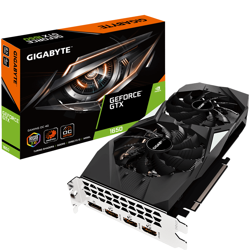 Nvidia 1650 GPU by Gigabyte