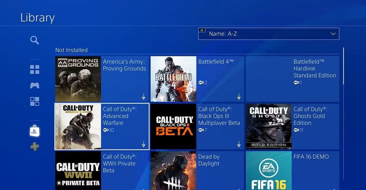 PlayStation Gaming Library