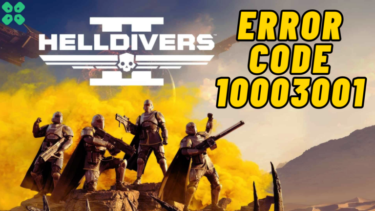 How to Fix Helldivers Helldivers 2 Error Code 10003001 on PS5