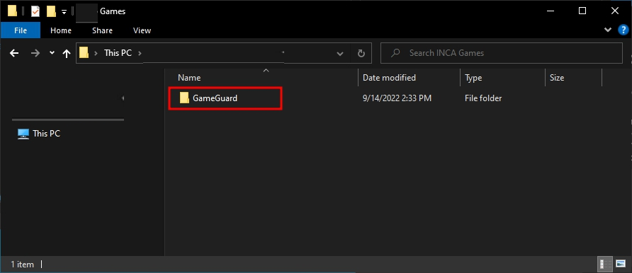 GameGuard Folder