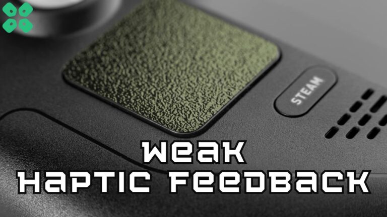 How to fix weak haptic feedback on trackpad for Steam Deck