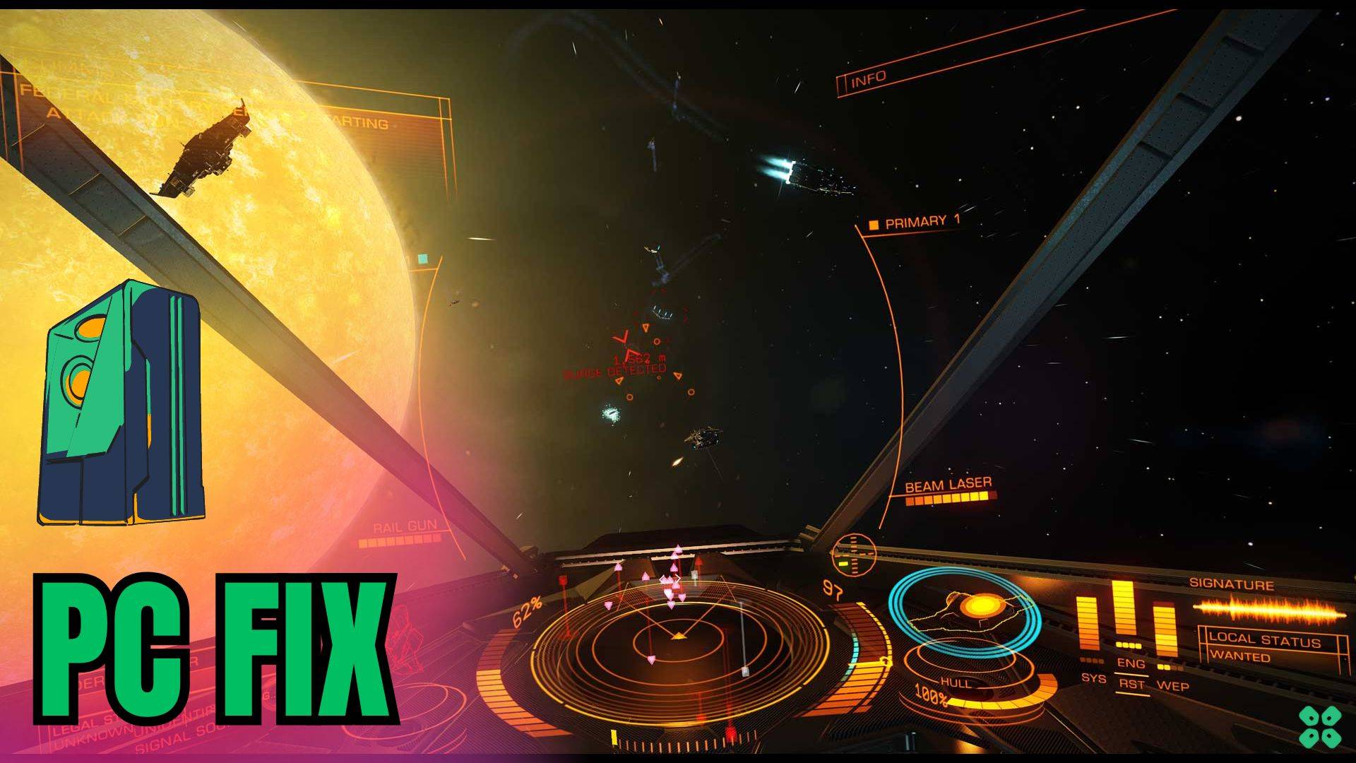 Artwork of EliteDangerous and its fix of lagging by TCG