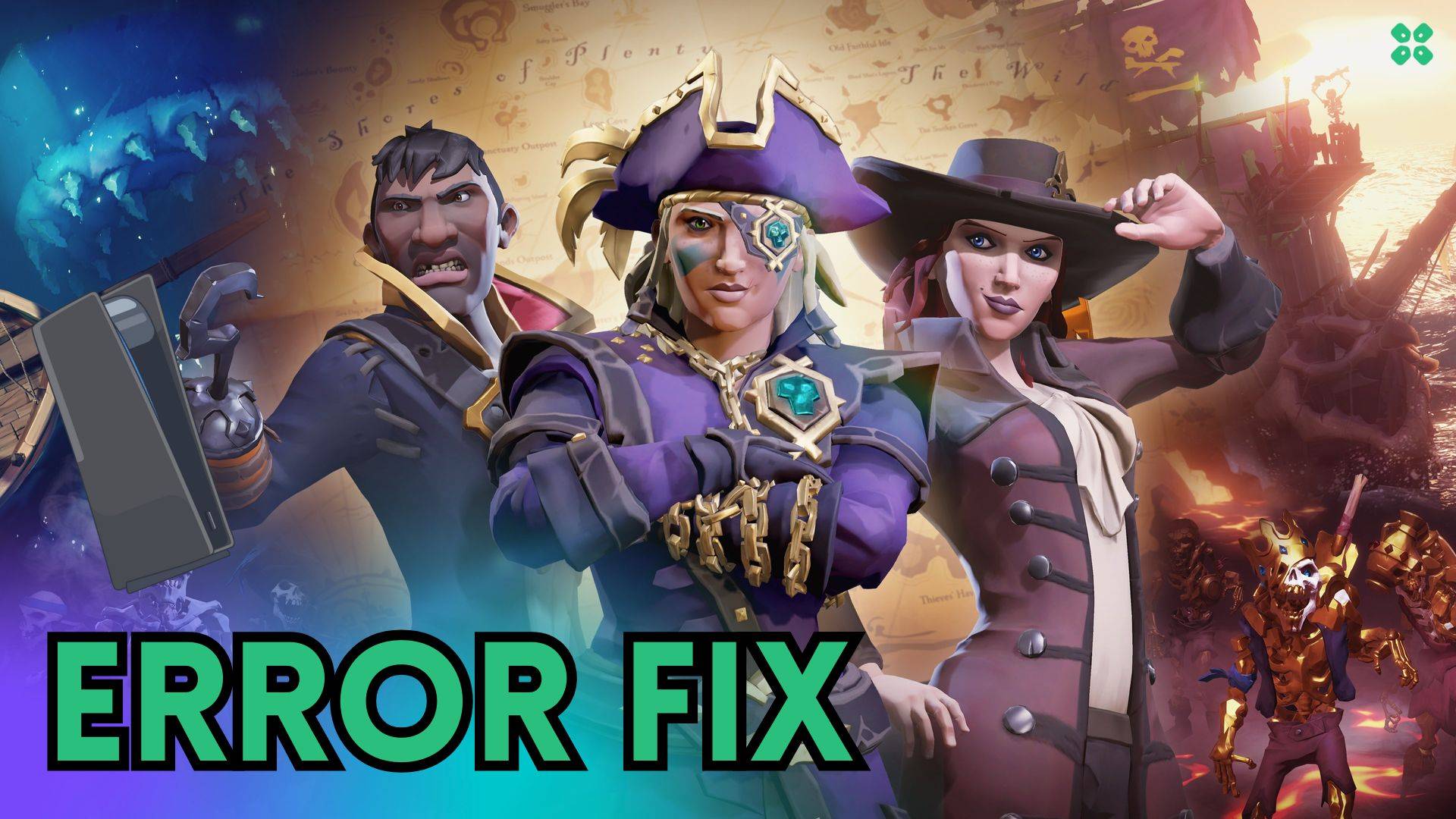 Artwork of SeaofThieves and its fix of crashing by TCG