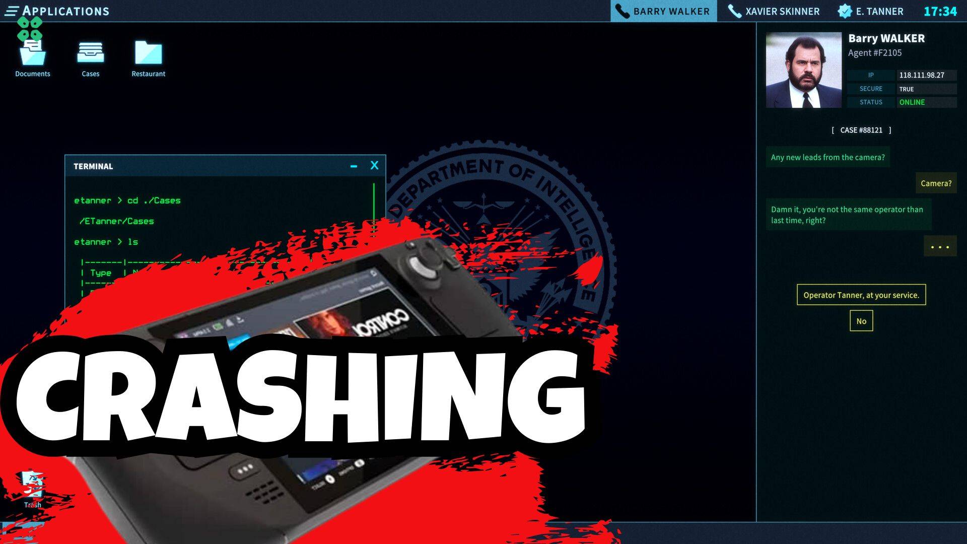 Artwork of TheOperator and its fix of crashing by TCG