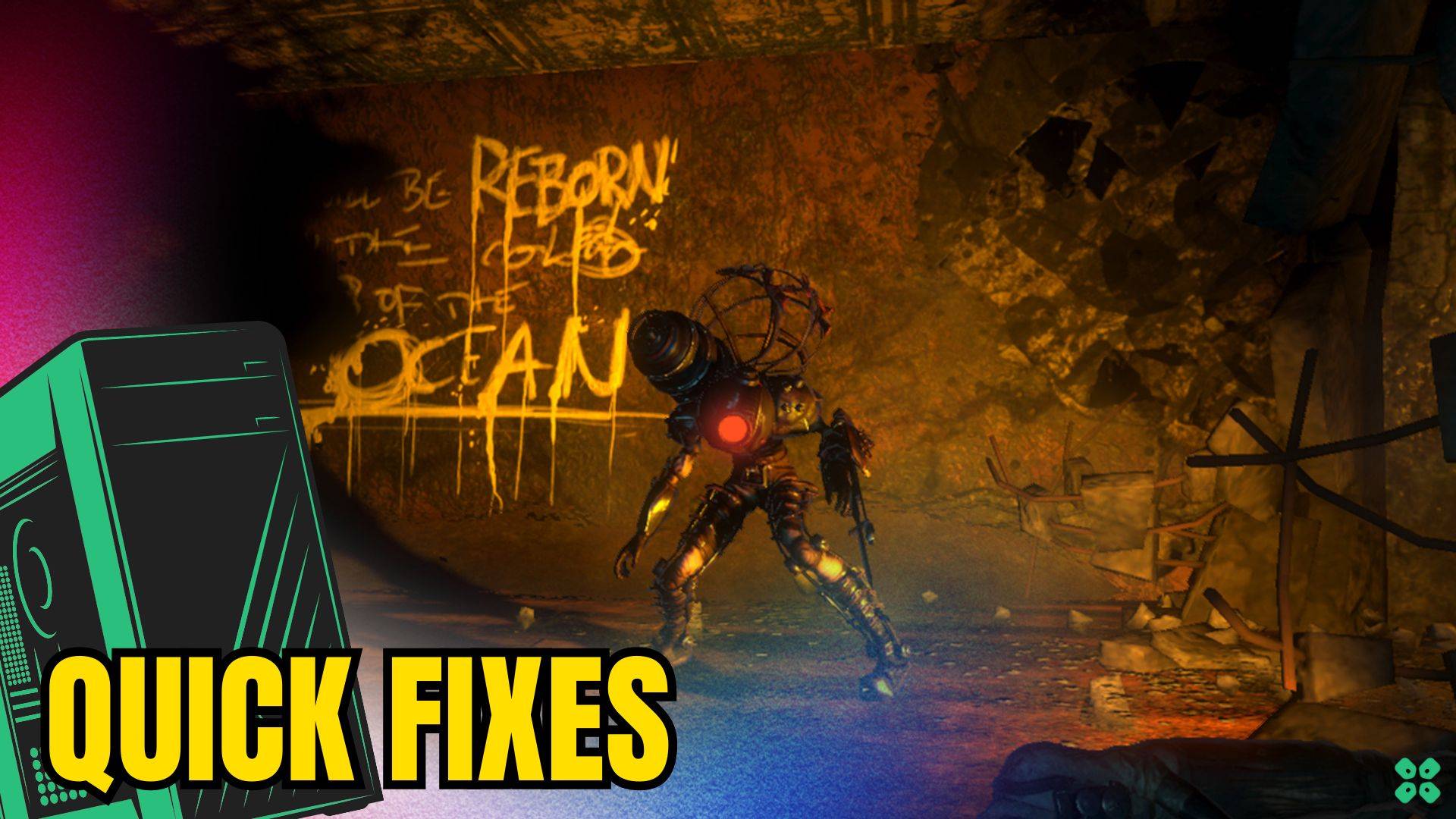 Artwork of BioShock2 and its fix of lagging by TCG