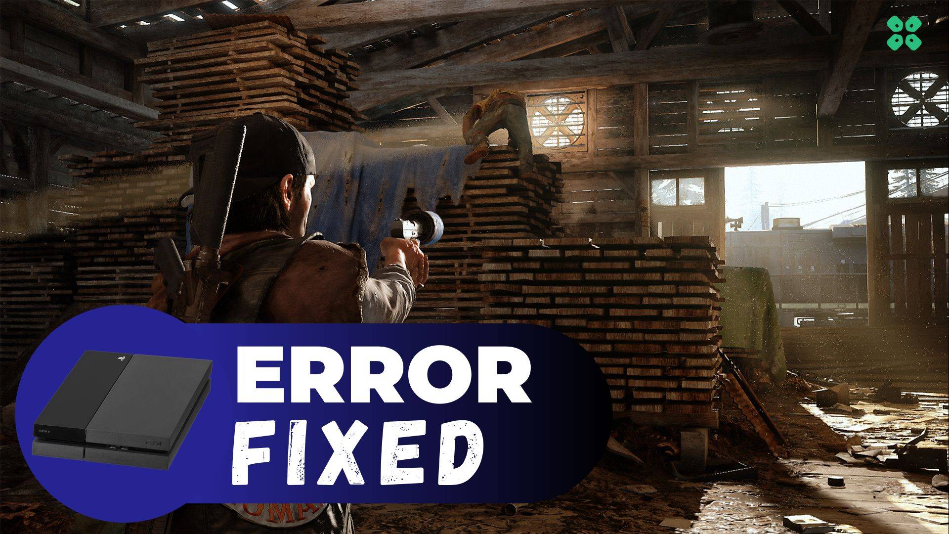 Artwork of DaysGone and its fix of crashing by TCG