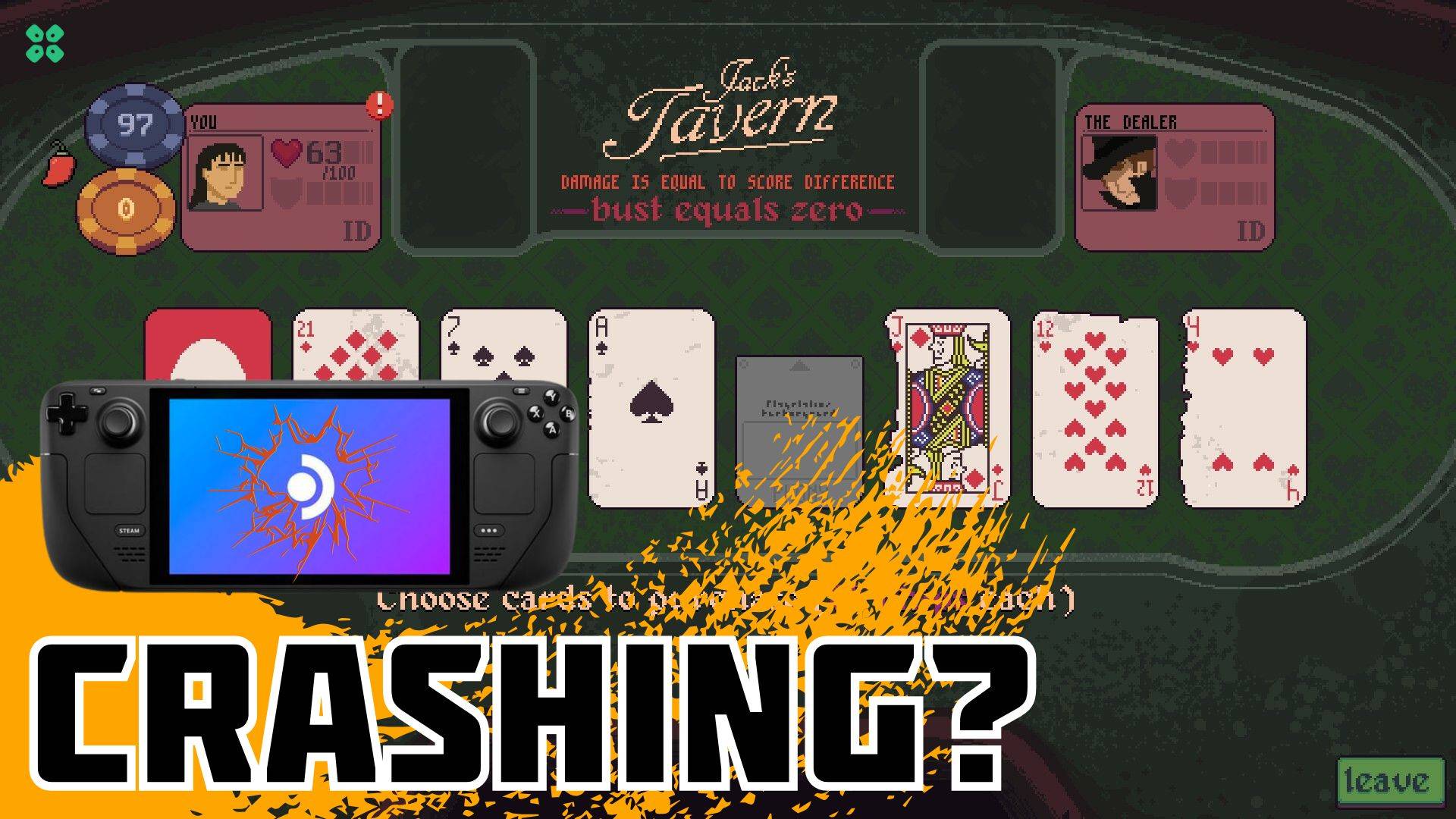 Artwork of DungeonsDegenerateGamblers and its fix of crashing by TCG