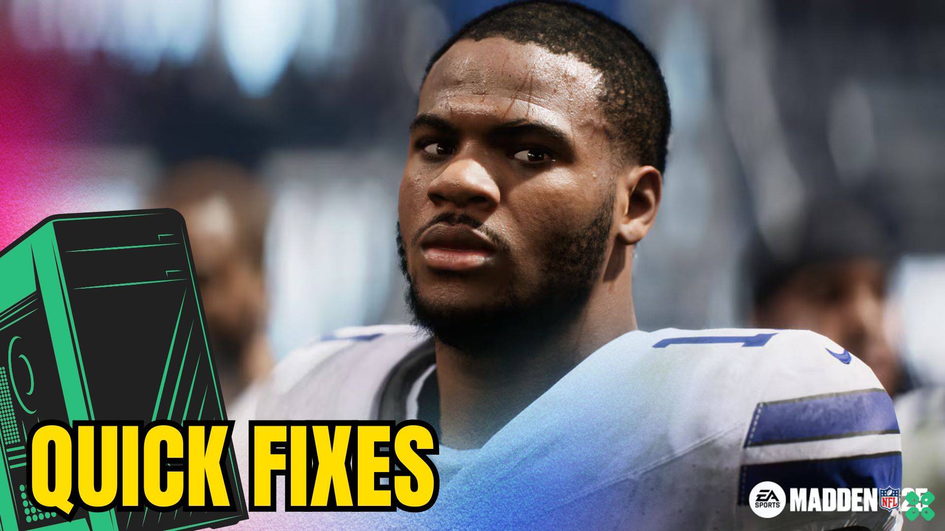 Artwork of EASportsMaddenNFL25 and its fix of lagging by TCG