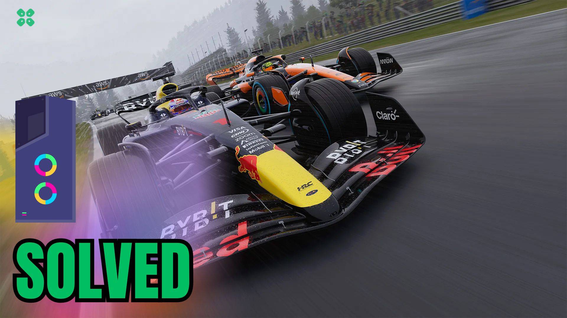 Artwork of F124 and its fix of crashing by TCG