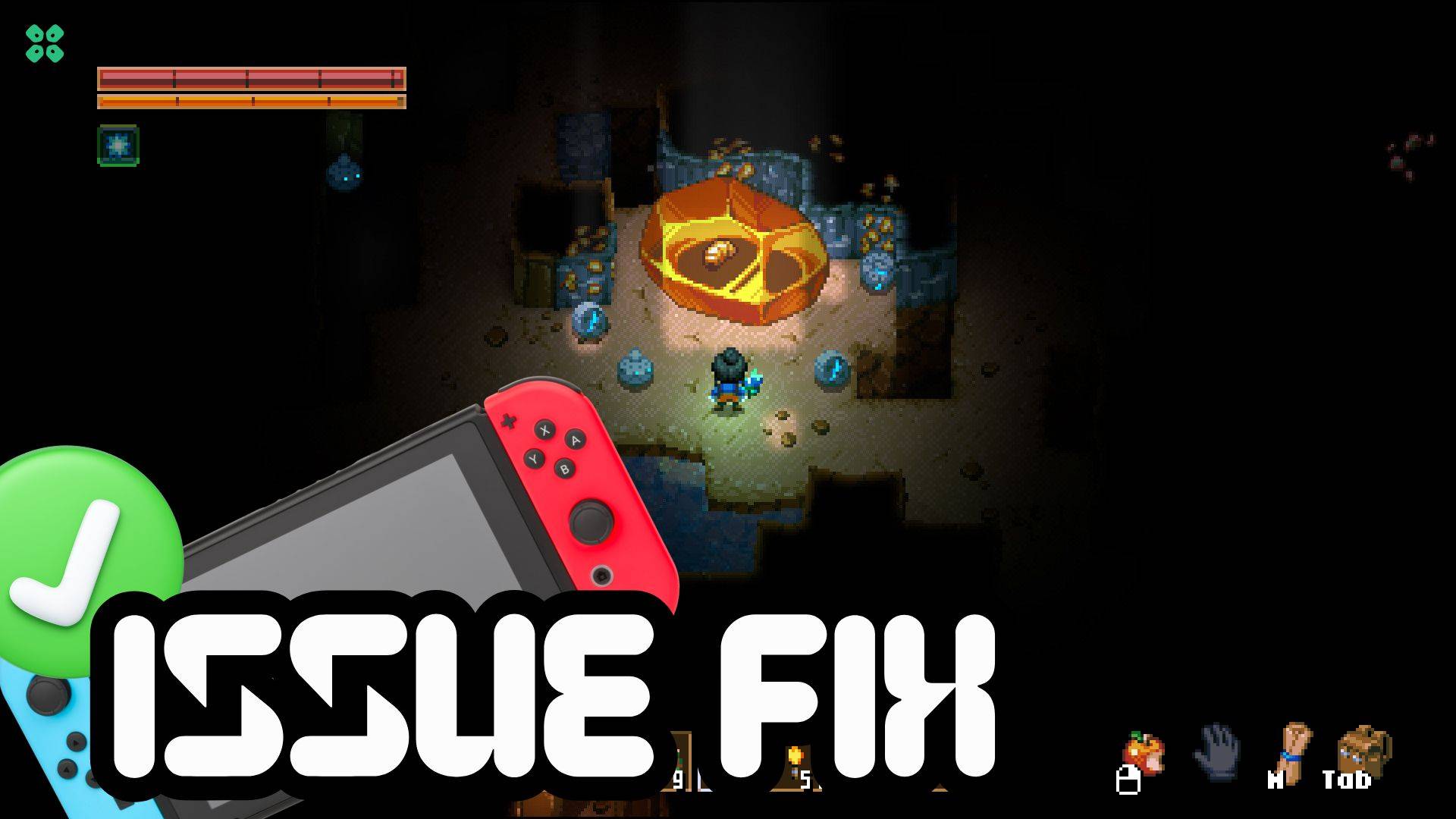 Artwork of CoreKeeper and its fix of lagging by TCG