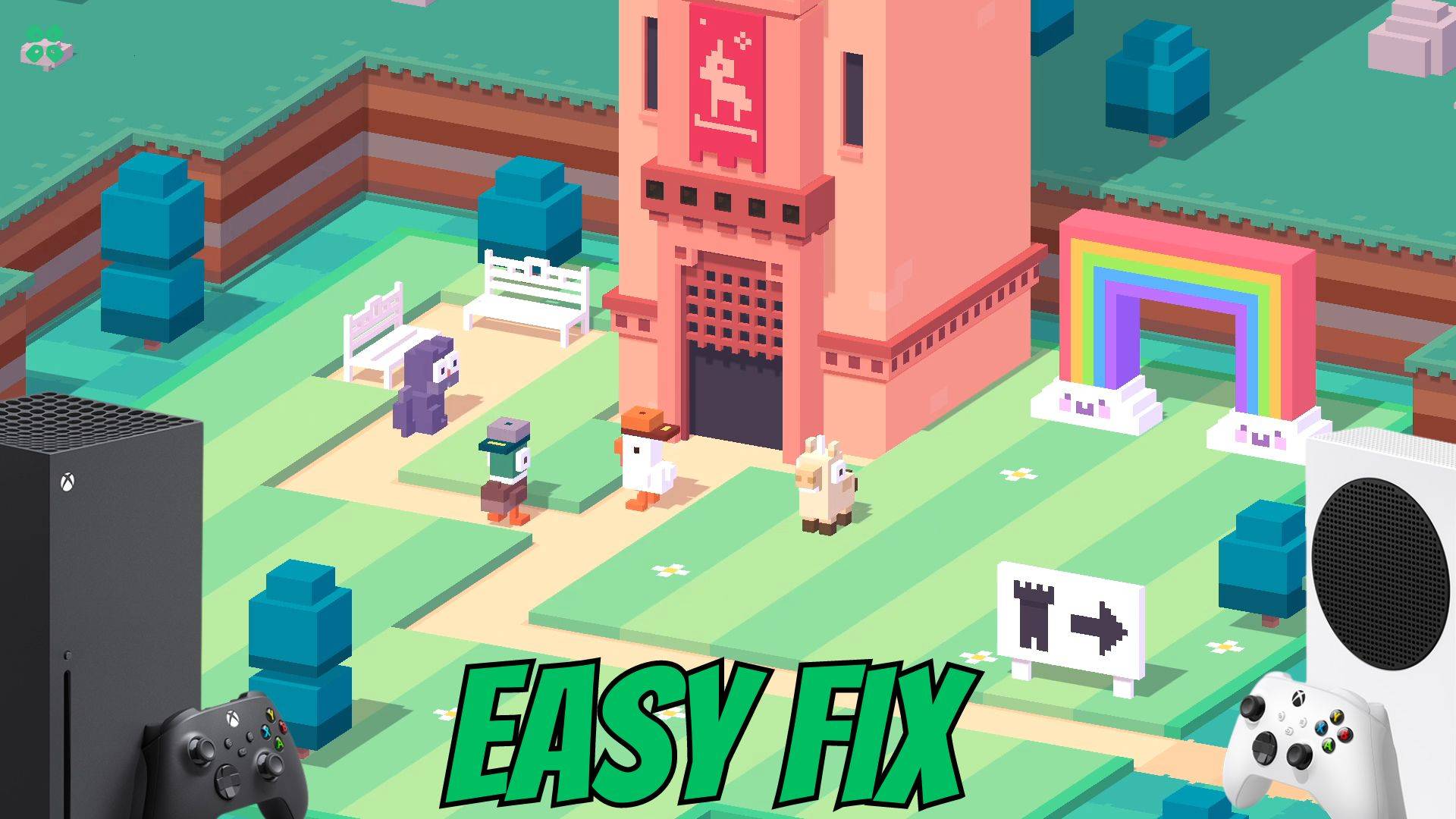 Artwork of CrossyRoadCastle and its fix of lagging by TCG