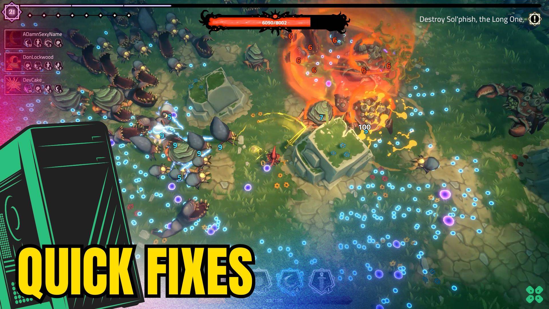 Artwork of TheSpellBrigade and its fix of lagging by TCG