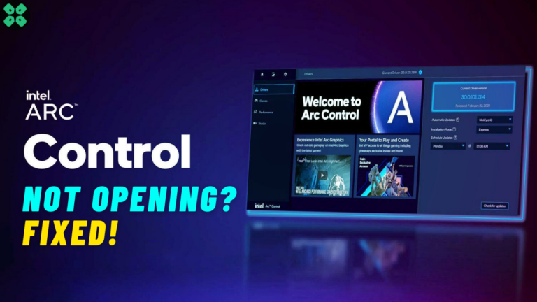 Intel Arc Control Not Opening: Easy Fix