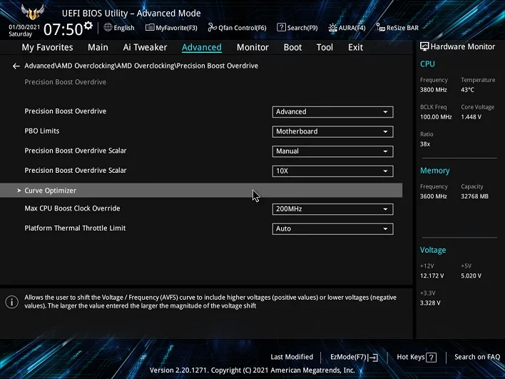AMD Curve Optimizer