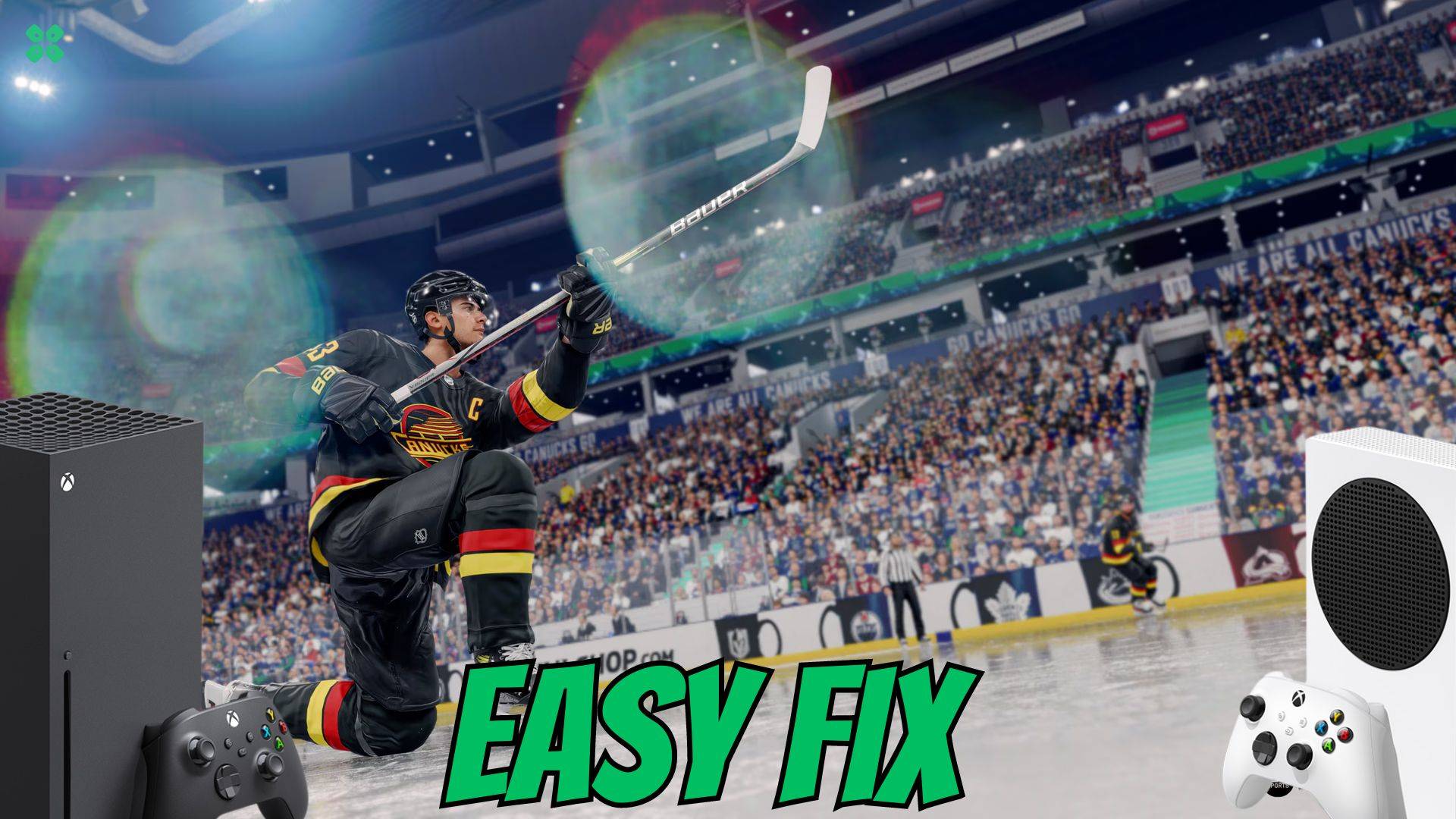 Artwork of NHL25 and its fix of lagging by TCG