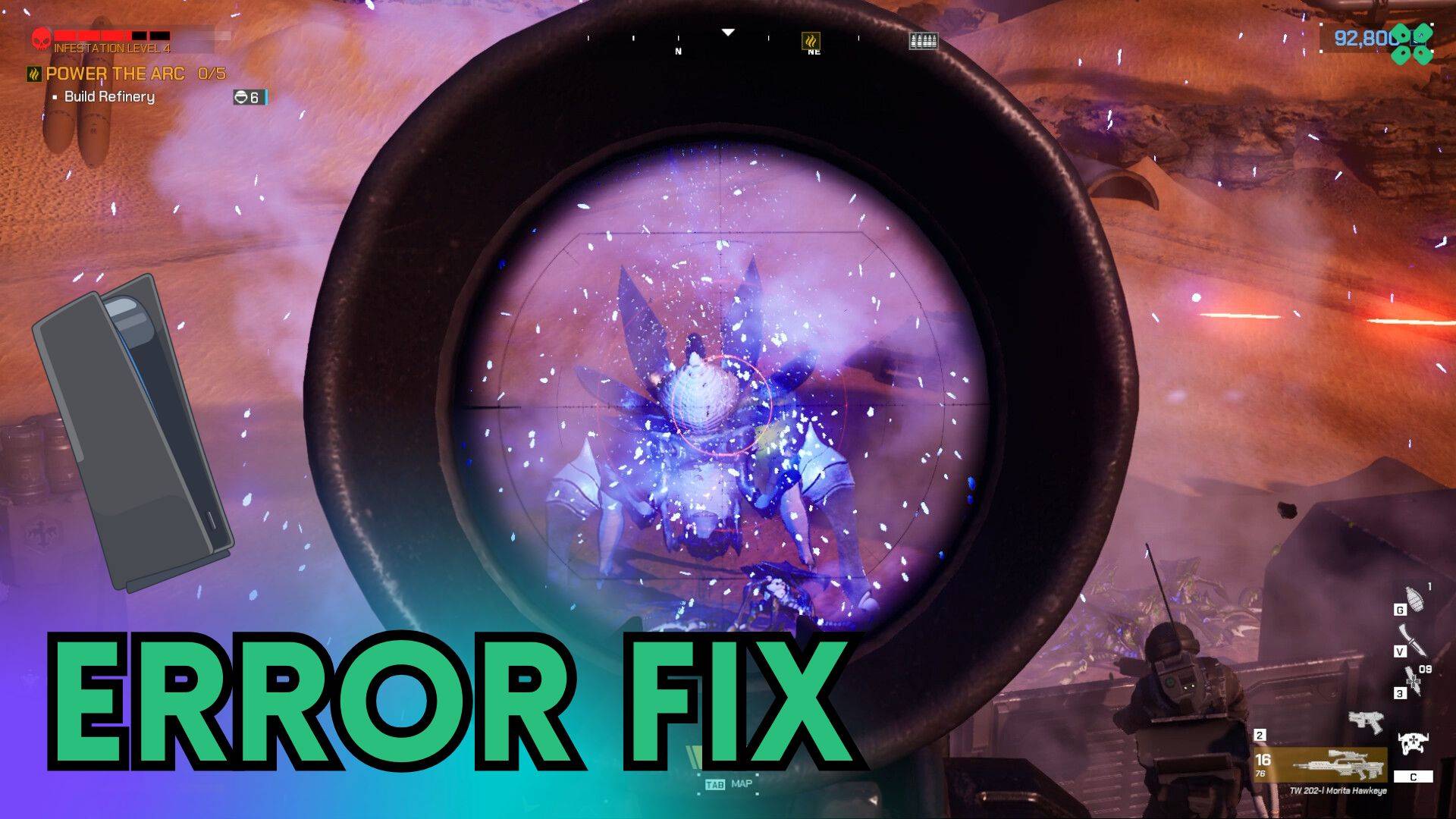 Artwork of StarshipTroopersExtermination and its fix of lagging by TCG