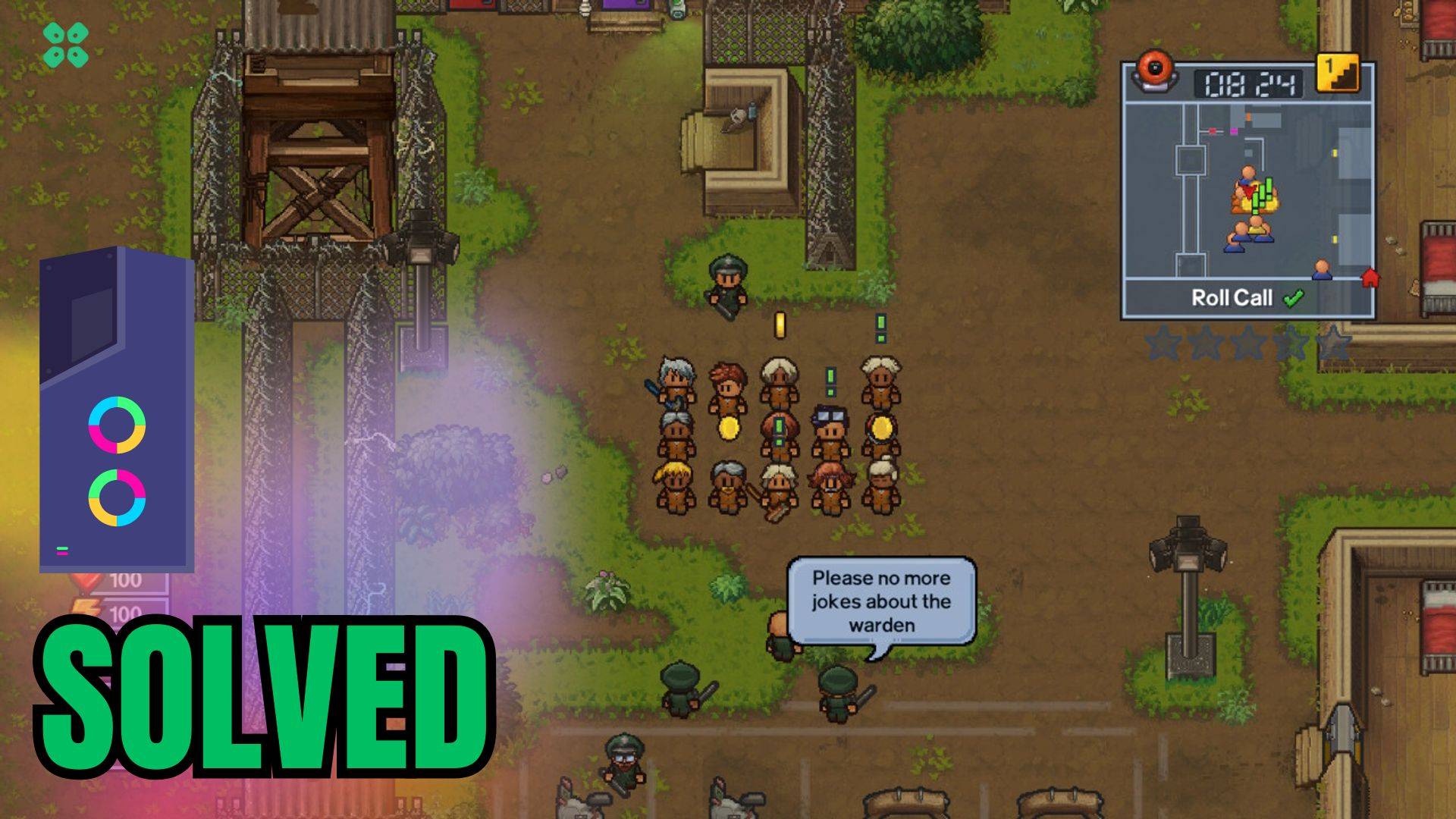 Artwork of TheEscapists2 and its fix of lagging by TCG
