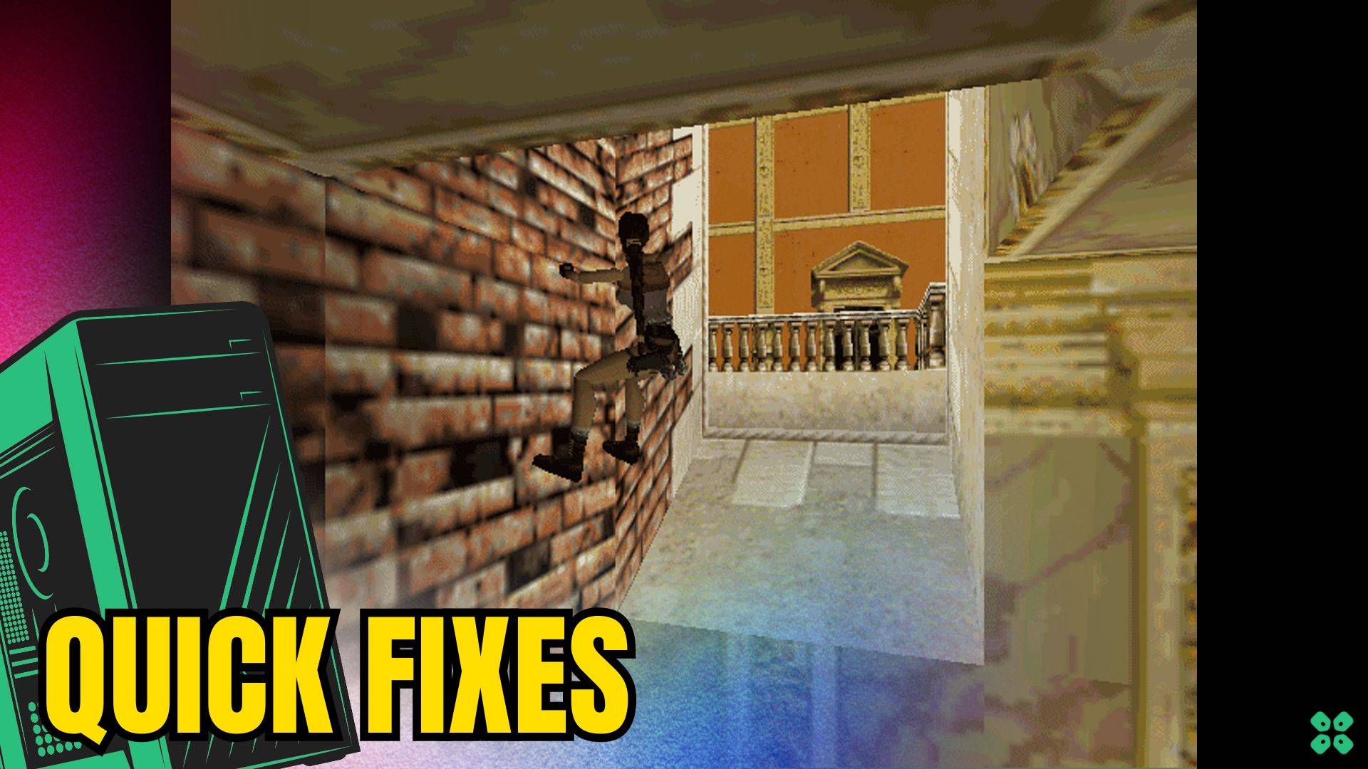 Artwork of TombRaiderII and its fix of crashing by TCG