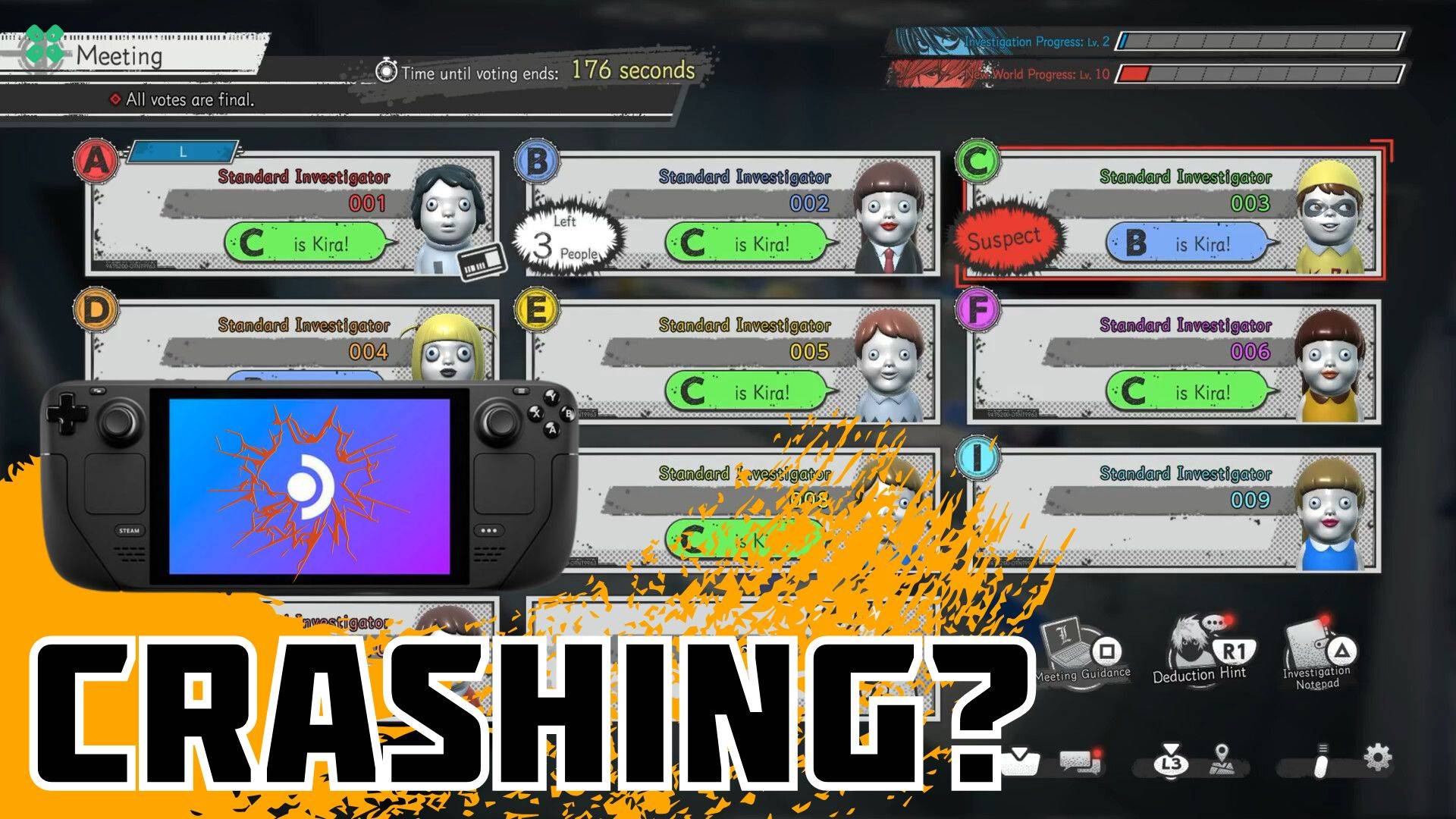 Artwork of DeathNoteKillerWithin and its fix of crashing by TCG