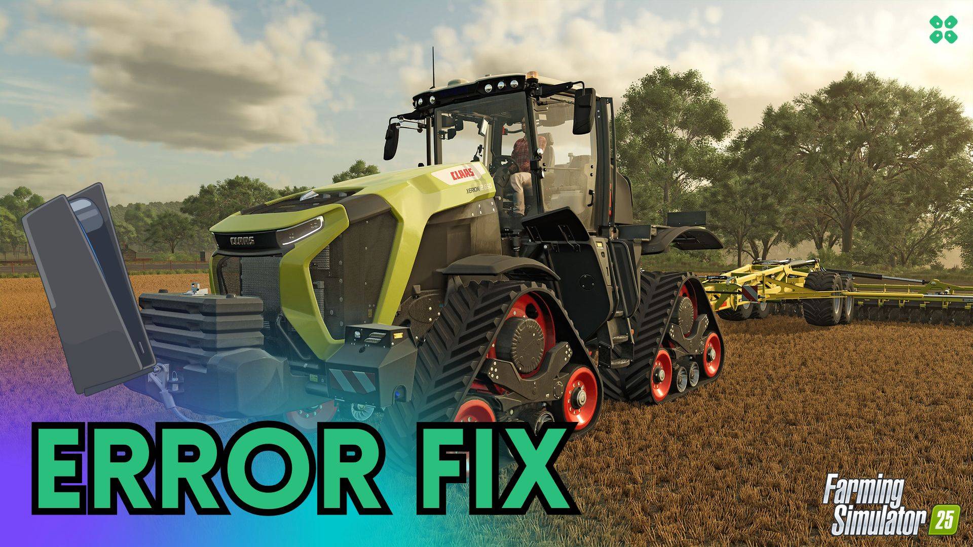 Artwork of FarmingSimulator25 and its fix of crashing by TCG