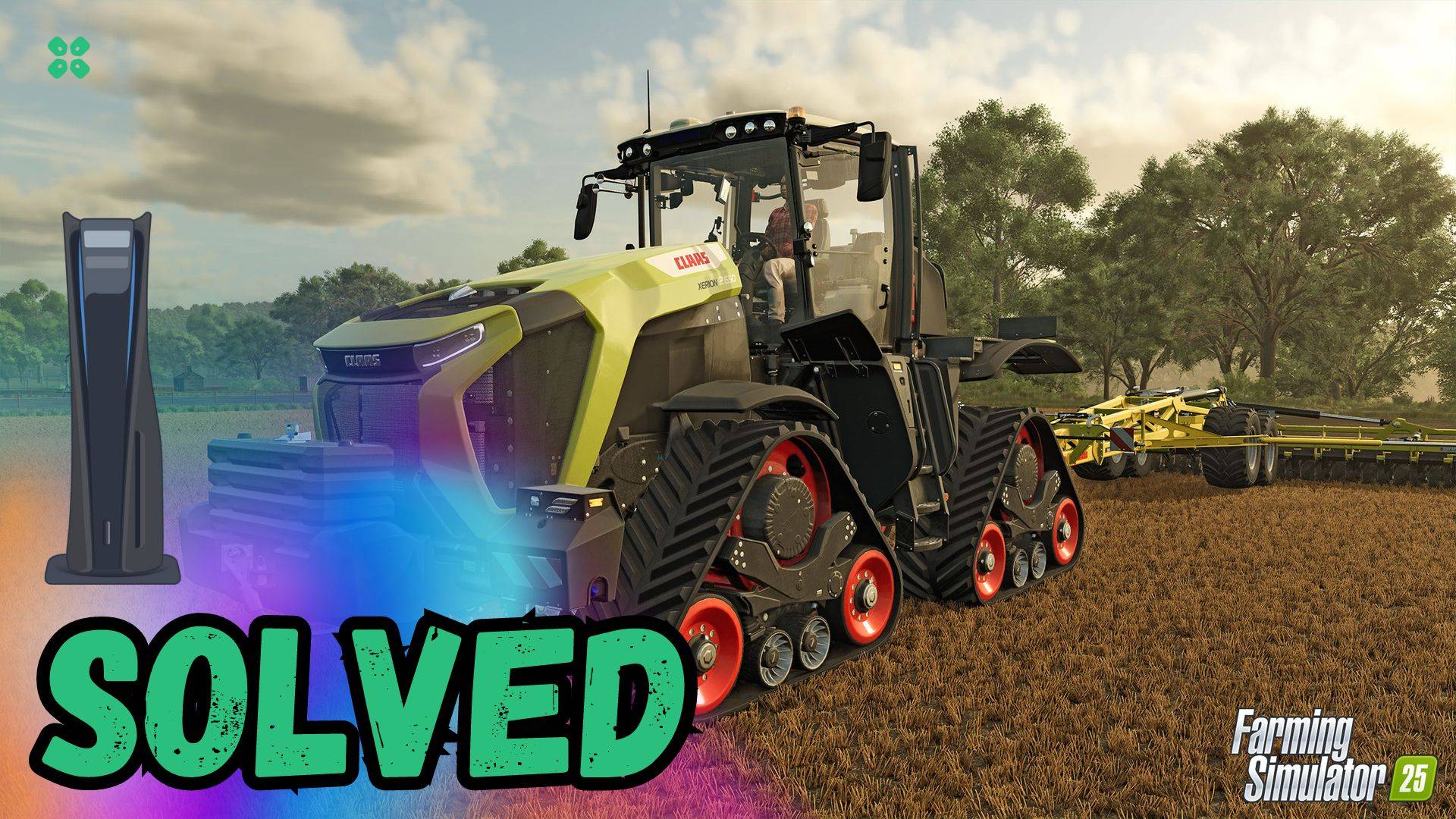 Artwork of FarmingSimulator25 and its fix of lagging by TCG