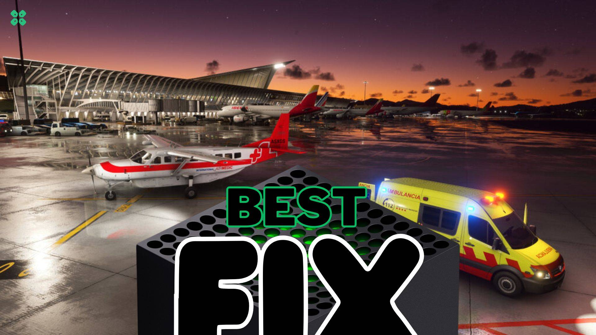 Artwork of MicrosoftFlightSimulator2024 and its fix of lagging by TCG