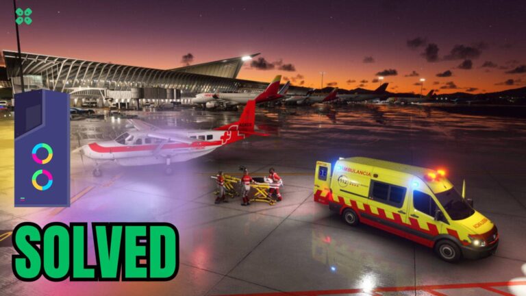 Artwork of MicrosoftFlightSimulator2024 and its fix of lagging by TCG