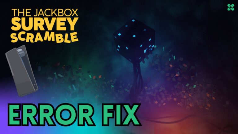 Artwork of TheJackboxSurveyScramble and its fix of lagging by TCG